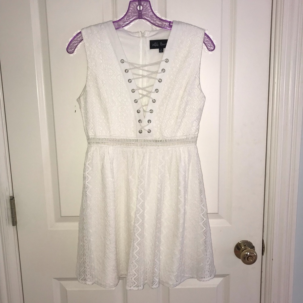 White lace dress
